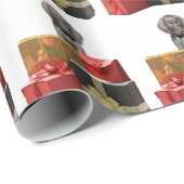Pointer Puppy Christmas Geschenke Geschenkpapier (Rolleneckpunkt)
