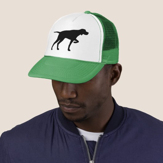 Pointer Silhouette Trucker Truckerkappe (Beispiel)