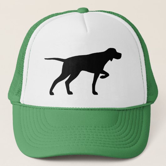 Pointer Silhouette Trucker Truckerkappe (Vorderseite)