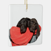 Pointer Sisters in einem Korb Keramikornament (Rechts)