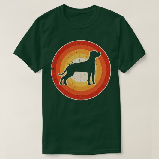 Pointer Sunset Retro für Männer Frauen Mädchen Kin T-Shirt (Design vorne)