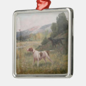 Pointer und Gordon Setter Flushing Bird Ornament (Links)