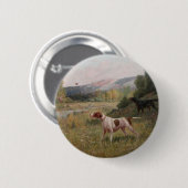 Pointer und Gordon Setter Knopf Button (Vorne & Hinten)