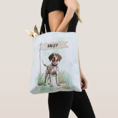 Pointer Watercolor Personalized Dog Tasche (Von Nahem)