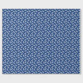 Pointers and Butterflies (Blue) Wrapping Paper Geschenkpapier (Flach)