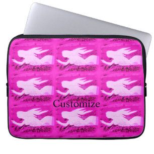 Pointieren rosa Meerjungfrauen Thunder_Cove Laptopschutzhülle