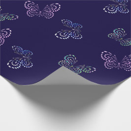 Pointille Schmetterlinge Geschenkpapier