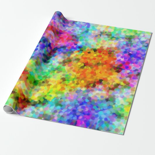 Pointillism Chakra Geschenkpapier (Ungerollt)