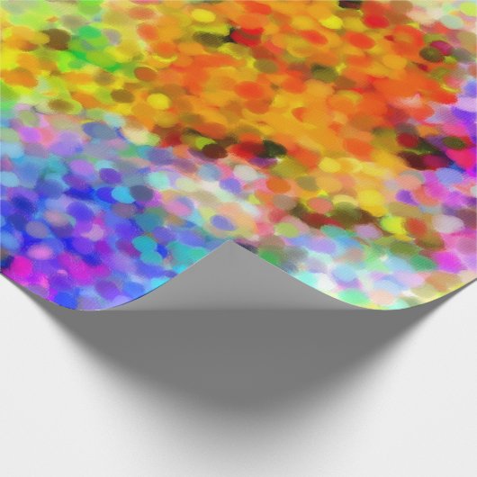 Pointillism Chakra Geschenkpapier (Ecke)