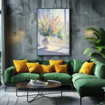 Pointillism Florale Art mit Sonnenlicht Aussicht a