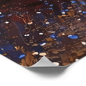 Pointillism Gitarre von Sunlit Window - Lebhaft Poster (Ecke)