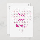 Pointillism Herz Sie sind Lieblingspostkarten Postkarte (Vorne/Hinten)