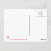 Pointillism Herz Sie sind Lieblingspostkarten Postkarte (Rückseite)