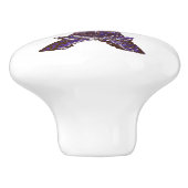 Pointillismus Eiffelturm Keramik Schubknöpfe Keramikknauf (Seitenansicht)