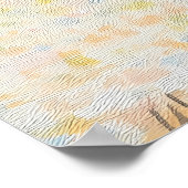 Pointillismus Schlafkätzchen bei Sonnenlicht - Gem Poster (Ecke)