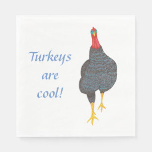 Pointillismus Truthühner sind Cooler Erntedank Nap Serviette