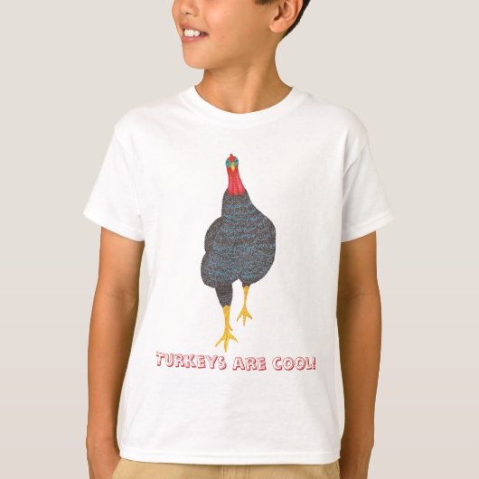 Pointillismus Türkei Strut, Truthähne sind coole H T-Shirt (Vorderseite)
