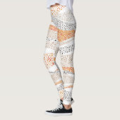 Pointillismus Wavy Polka: Niedlich Doodle Textile Leggings (Links)