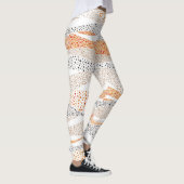Pointillismus Wavy Polka: Niedlich Doodle Textile Leggings (Rechts)