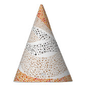 Pointillismus Wavy Polka: Niedlich Doodle Textile Partyhütchen (Rechts)