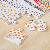 Pointillismus Wavy Polka: Niedlich Doodle Textile Puzzle (Seite)