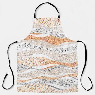 Pointillismus Wavy Polka: Niedlich Doodle Textile Schürze