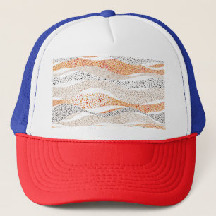 Pointillismus Wavy Polka: Niedlich Doodle Textile Truckerkappe