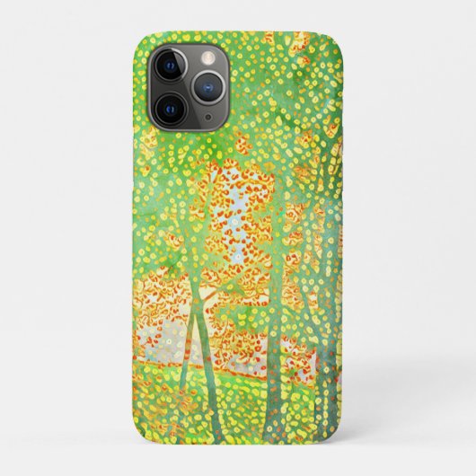 Pointillistische Bäume Case-Mate iPhone Fall Hülle (Rückseite)