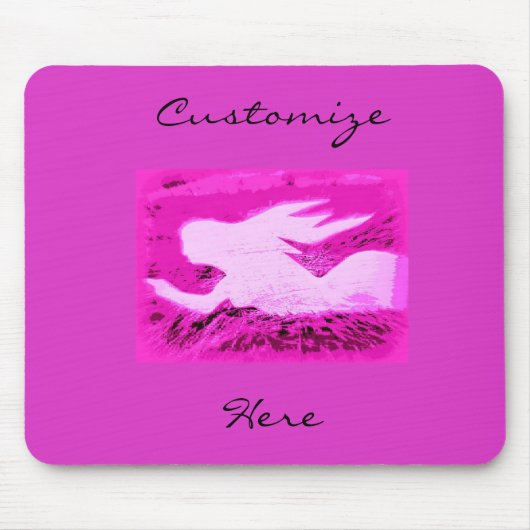 Pointing rosa Meerjungfrau Thunder_Cove Mousepad (Vorne)