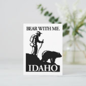 Points North Studio "Bear with Me" Idaho Postkarte (Stehend Vorderseite)