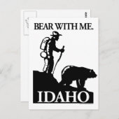 Points North Studio "Bear with Me" Idaho Postkarte (Vorne/Hinten)