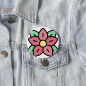 Pointsettia Button (Beispiel)
