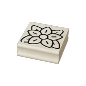 Pointsettia Gummistempel (Stempel)