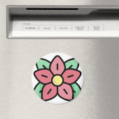 Pointsettia Magnet (In Situ (Geschirrspüler))