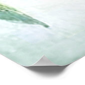 Pointsettias Watercolor Kunstdruckerei Poster (Ecke)