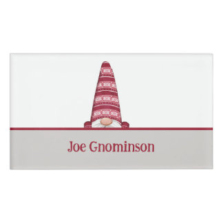 Pointy Hat Gnome benutzerdefinierten Text Namenschild