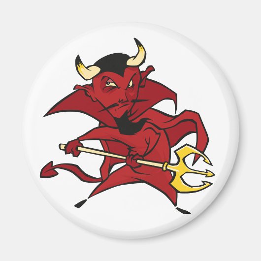 Pointy Red Devil Magnet (Vorne)