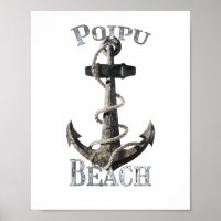 Poipu Beach Hawaii Vacation Nautical Anchor