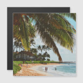 Poipu Beach - Insel Kauai - Hawaii Magnetkarte (Vorne/Hinten)