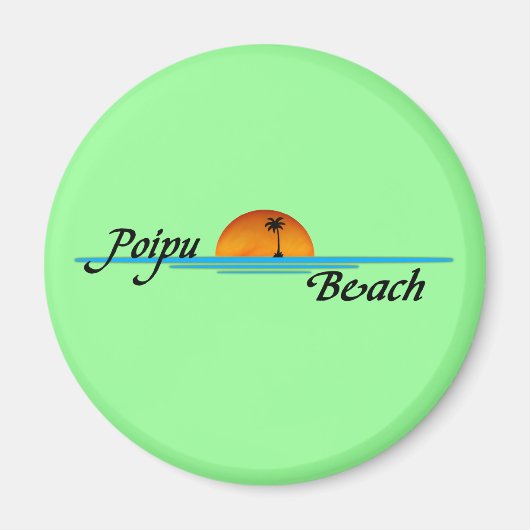 Poipu Beach Sunset Magnet (Vorne)