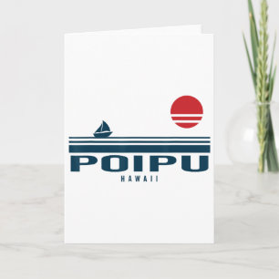 Poipu Hawaii Sonnenuntergang Segelboot Sonnenaufga Karte