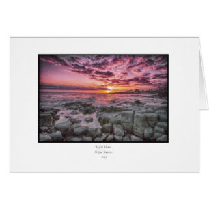Poipu Sonnenuntergang-leere Karten