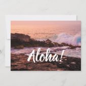 Poipu Sunrise, Kauai, Hawaii Einladung (Vorderseite)