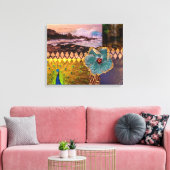 Poipu Sunrise, Kauai Hawaiian Collage Leinwanddruck (Insitu (Wohnzimmer))