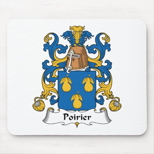 Poirier Familienwappen Mousepad (Vorne)