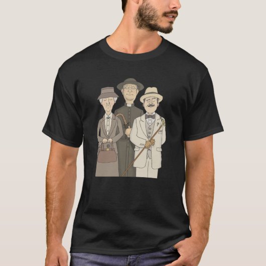 Poirot Marple und Pater Brown200 T-Shirt (Vorderseite)
