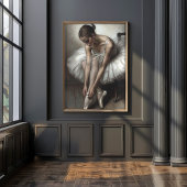 Poised Ballerina Dancer Decoupage Seidenpapier