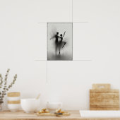 Poised Ballet Dancers in Harmonie Abstrakt Poster (Küche)