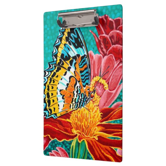 Poised Butterfly I Klemmbrett (Links)