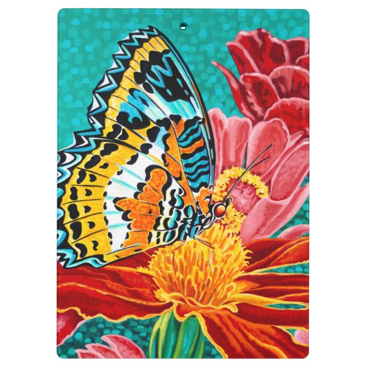Poised Butterfly I Klemmbrett (Rückseite)